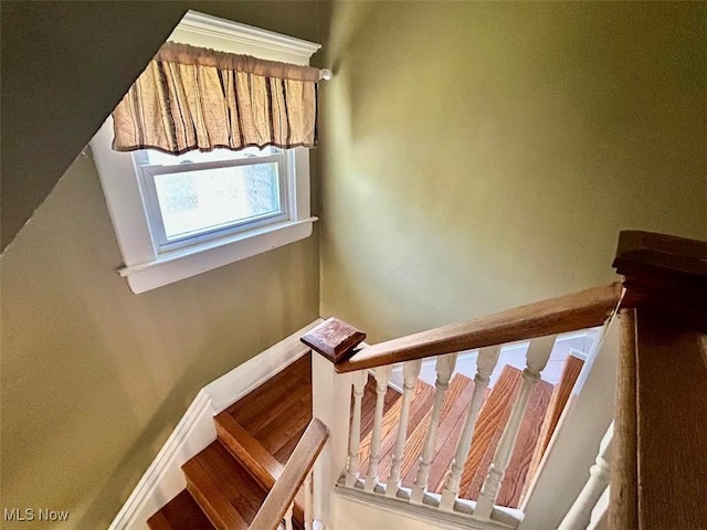 623 N 7th St, Marietta, OH 45750 - staircase with baseboards