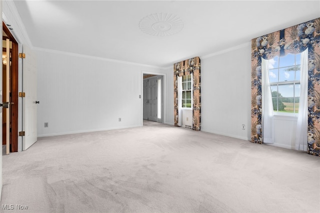 8640 Foxglove Ave NW, Clinton, OH 44216 - spare room featuring ornamental molding and carpet floors