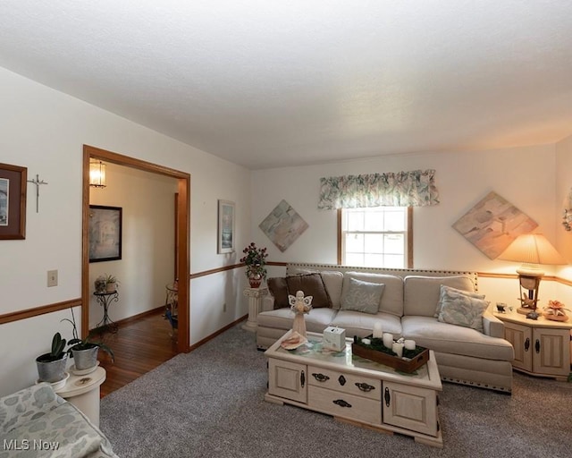 4053 Quail Ct, Ashtabula, OH 44004 - carpeted living area featuring baseboards