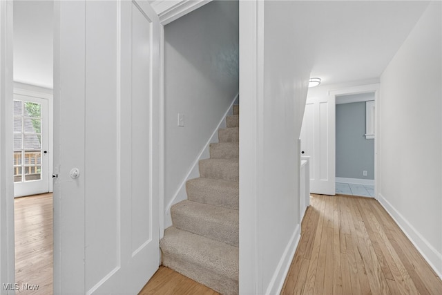 3294 Avalon Rd, Shaker Heights, OH 44120 - stairway with hardwood / wood-style flooring