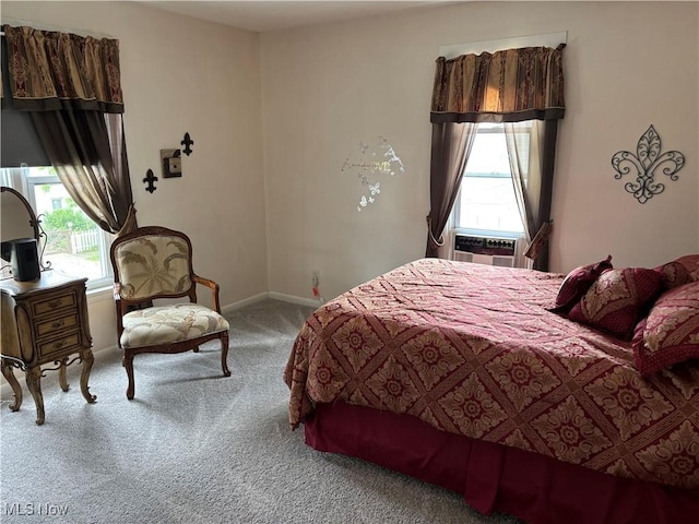 629 E 5th St, Salem, OH 44460 - bedroom with carpet floors, multiple windows, and cooling unit