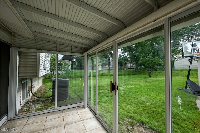 6633 Tamarind Dr, Bedford Heights, OH 44146 - view of unfurnished sunroom
