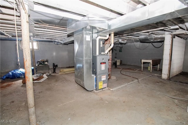 874 Cleveland Ave, Amherst, OH 44001 - basement featuring heating unit