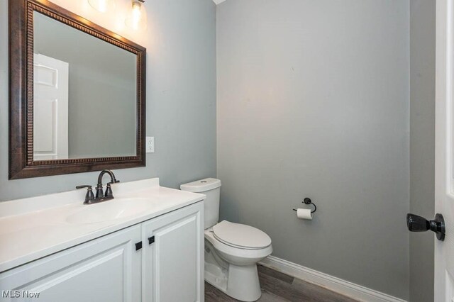 2692 Aspen Dr, Girard, OH 44420 - bathroom with vanity and wood finished floors