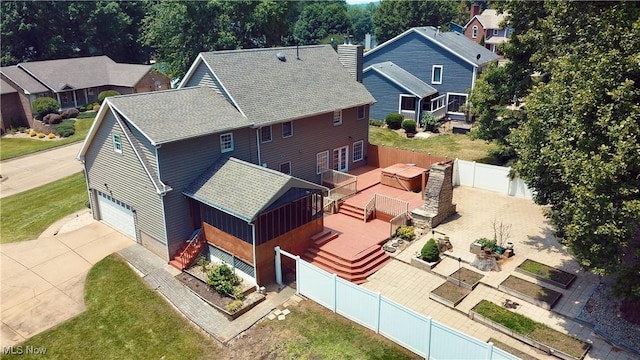 5123 Glenbrook Dr, Vienna, WV 26105 - aerial perspective of suburban area