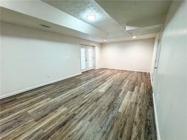 5123 Glenbrook Dr, Vienna, WV 26105 - spare room with wood finished floors and french doors