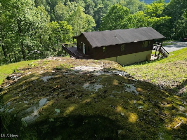 963 Ivydale Rd, Clay, WV 25043 - view from above of property with a forest