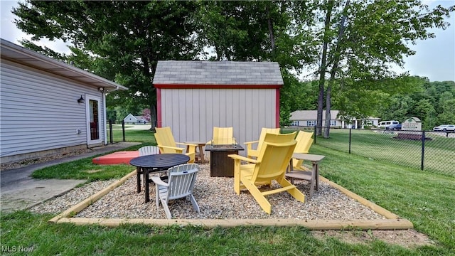 816 Vincent Dr, Loudonville, OH 44842 - view of patio with an outdoor fire pit