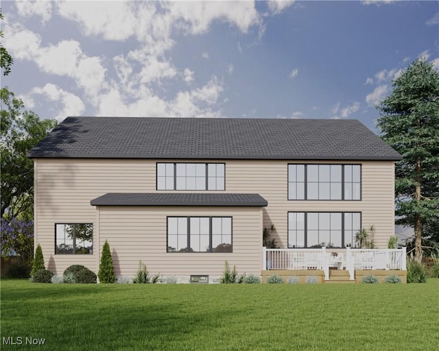 2705 Rocky Ridge Dr, Westlake, OH 44145 - back of house featuring a lawn