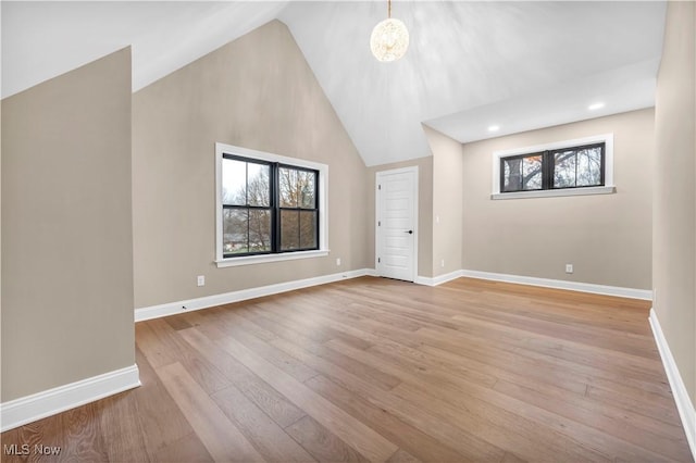 2705 Rocky Ridge Dr, Westlake, OH 44145 - bonus room featuring plenty of natural light, light wood-style flooring, and lofted ceiling