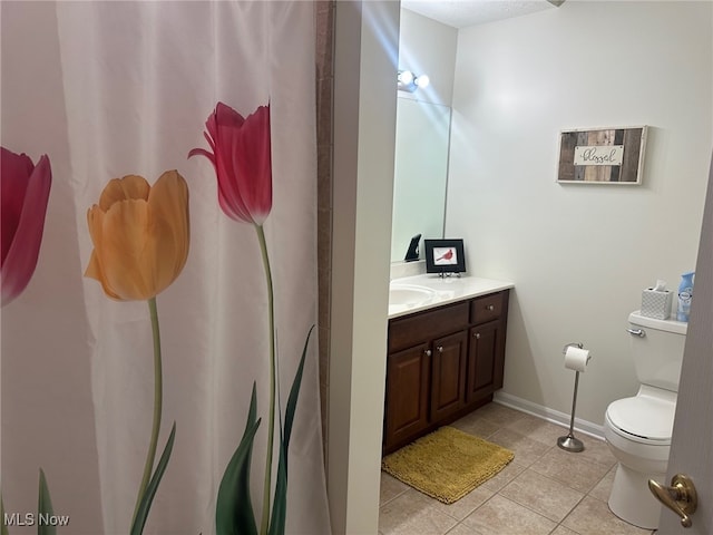 5-118 The Flds, Williamstown, WV 26187 - bathroom featuring vanity, tile patterned floors, and a shower with shower curtain