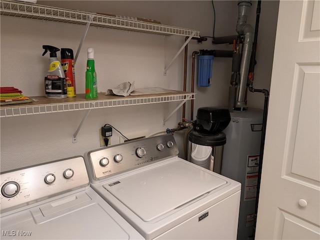 4220 Tannybrooke Ln NW Unit 13C, Canton, OH 44718 - laundry area featuring gas water heater and washing machine and dryer