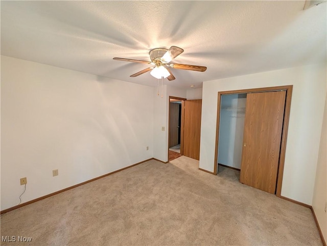 4220 Tannybrooke Ln NW Unit 13C, Canton, OH 44718 - unfurnished bedroom with light carpet, a closet, and ceiling fan