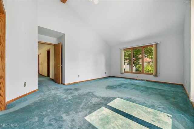 118 Steeplechase Ln, Munroe Falls, OH 44262 - unfurnished room with carpet flooring and lofted ceiling