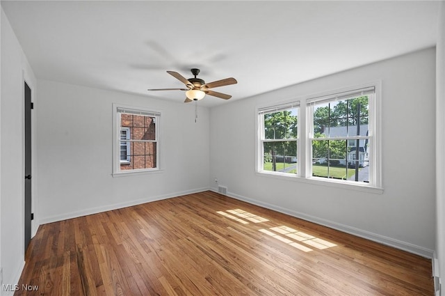 3722 Avalon Rd, Shaker Heights, OH 44120 - spare room with hardwood / wood-style flooring and a ceiling fan