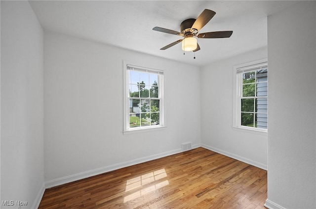 3722 Avalon Rd, Shaker Heights, OH 44120 - spare room with light wood-type flooring and a ceiling fan