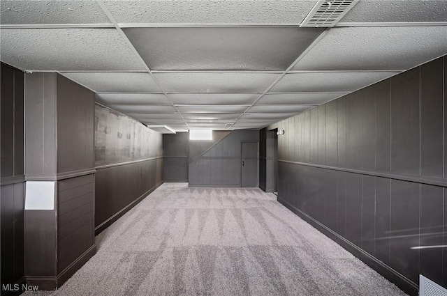 3722 Avalon Rd, Shaker Heights, OH 44120 - finished basement with light colored carpet