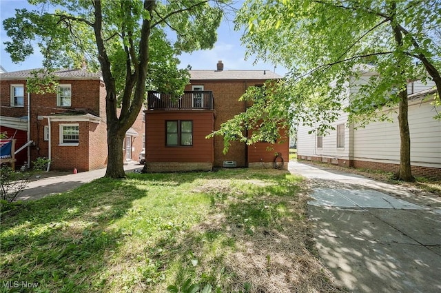 3722 Avalon Rd, Shaker Heights, OH 44120 - view of front of home with a balcony and concrete driveway