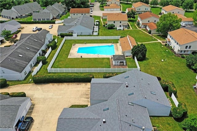 3406 Ivy Hill Cir Unit B, Cortland, OH 44410 - aerial perspective of suburban area featuring a pool