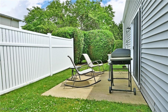 3406 Ivy Hill Cir Unit B, Cortland, OH 44410 - view of yard featuring a patio area