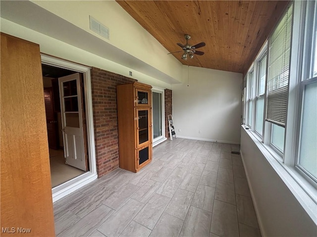 25320 Clubside Dr Unit 6, North Olmsted, OH 44070 - unfurnished sunroom featuring lofted ceiling