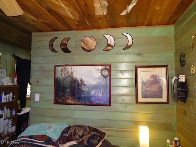 1389 Middle Fork Rd, Millstone, WV 25261 - detailed view of wooden ceiling and wood walls