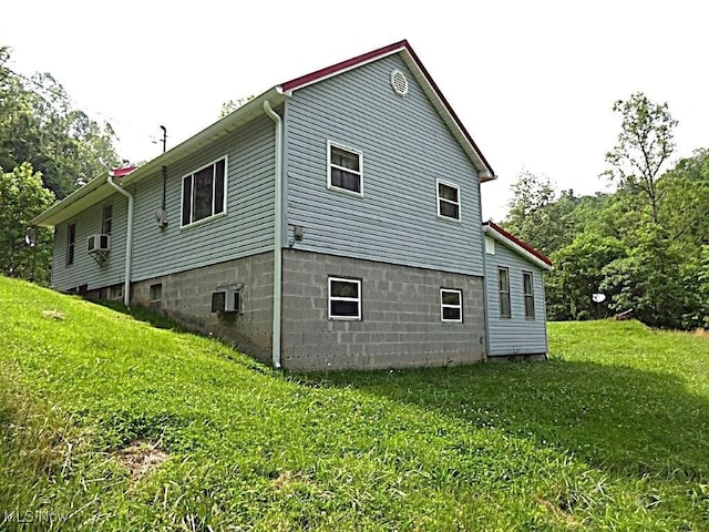 8710 Clay Rd, Left Hand, WV 25251 - rear view of property featuring a lawn and cooling unit