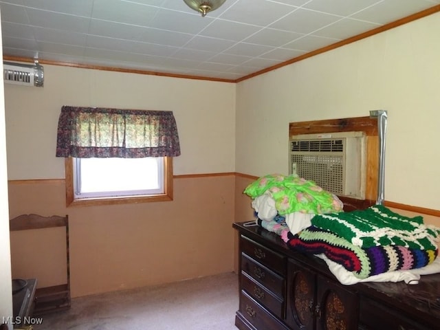 8710 Clay Rd, Left Hand, WV 25251 - bedroom featuring ornamental molding and carpet flooring