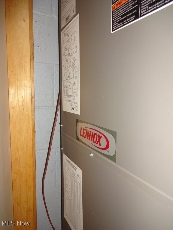 8710 Clay Rd, Left Hand, WV 25251 - detailed view of heating unit