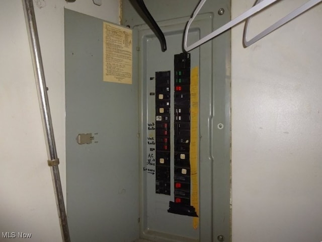8710 Clay Rd, Left Hand, WV 25251 - utility room featuring electric panel