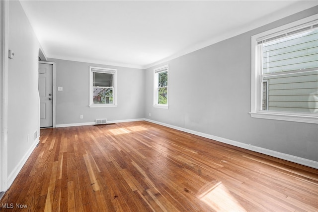 19501 Libby Rd, Maple Heights, OH 44137 - unfurnished room featuring wood finished floors and baseboards