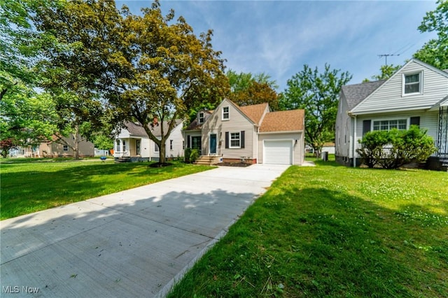 17207 Maple Heights Blvd, Maple Heights, OH 44137 - view of front of home with driveway, an attached garage, and a front lawn