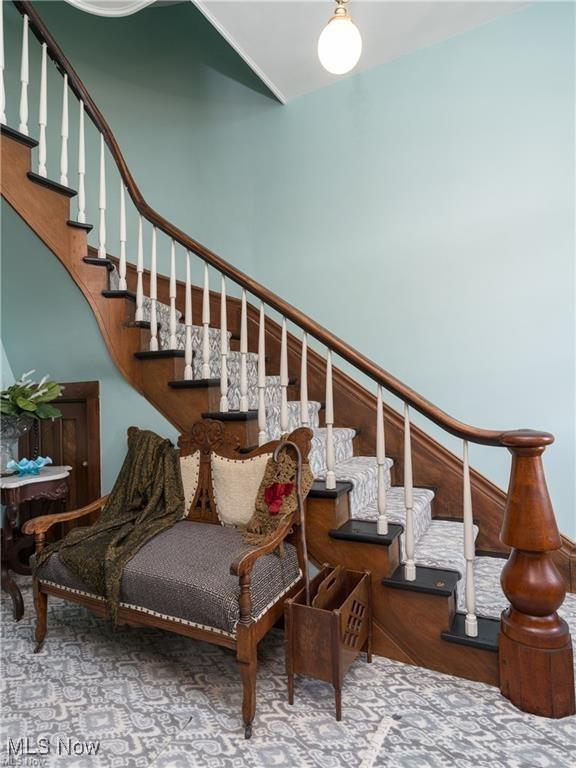 203 W 6th St, Dover, OH 44622 - stairs with wood finished floors