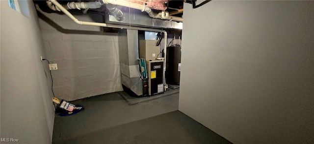 104 24th St NW, Massillon, OH 44647 - utility room with water heater and heating unit