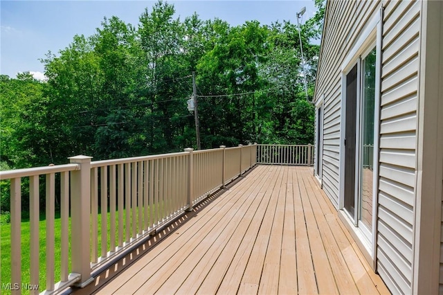 5251 Sugar Grove Rd, Cambridge, OH 43725 - deck with view of wooded area