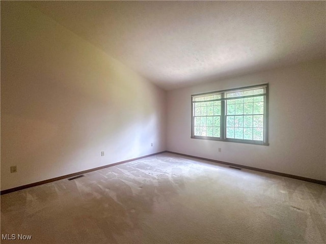 132 Beechwood Dr, Cortland, OH 44410 - carpeted spare room with baseboards and vaulted ceiling