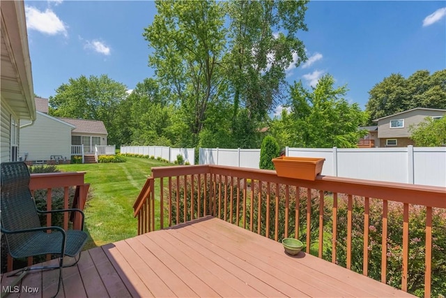 6706 Hogan Way NW, Canton, OH 44718 - deck featuring a fenced backyard