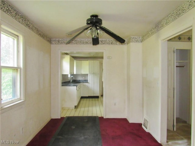 12316 Sunset Dr, Garfield Heights, OH 44125 - corridor with light colored carpet
