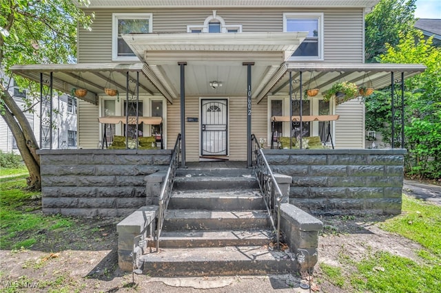 10602 Orville Ave, Cleveland, OH 44106 - view of front of home with covered porch