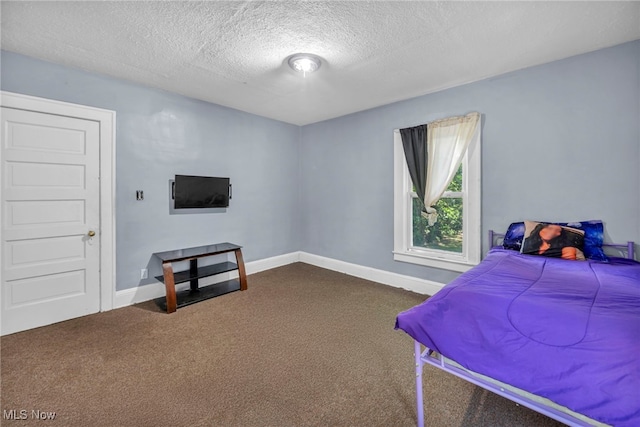 10602 Orville Ave, Cleveland, OH 44106 - bedroom with dark carpet and a textured ceiling