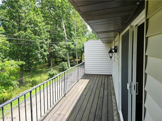 6466 Concord Dr Unit M1, Parma, OH 44134 - wooden terrace with view of scattered trees