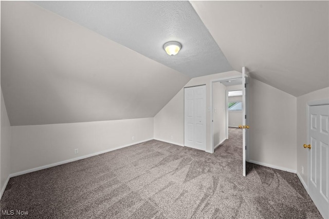 12610 Woodward Blvd, Garfield Heights, OH 44125 - bonus room featuring carpet flooring, vaulted ceiling, and a textured ceiling