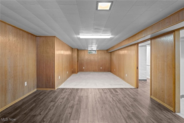 12610 Woodward Blvd, Garfield Heights, OH 44125 - finished basement featuring wood finished floors and wood walls