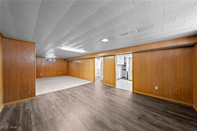 12610 Woodward Blvd, Garfield Heights, OH 44125 - finished below grade area with wood walls and wood finished floors