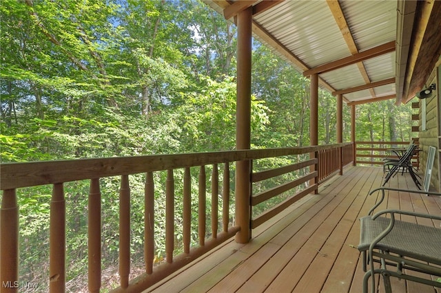30101 Friendly Ridge Rd, Freeport, OH 43973 - view of wooden terrace