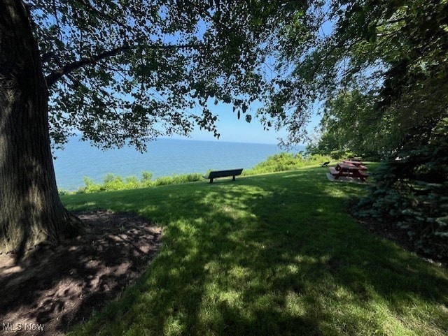 25801 Lake Shore Blvd Unit 28, Euclid, OH 44132 - view of green lawn with a water view