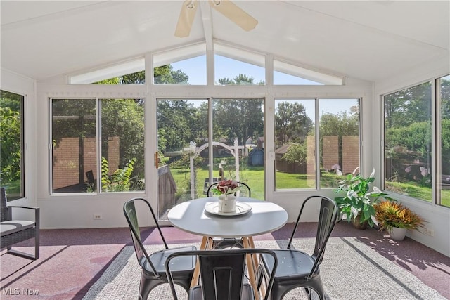 578 25th St NW, Massillon, OH 44647 - sunroom / solarium featuring carpet and vaulted ceiling