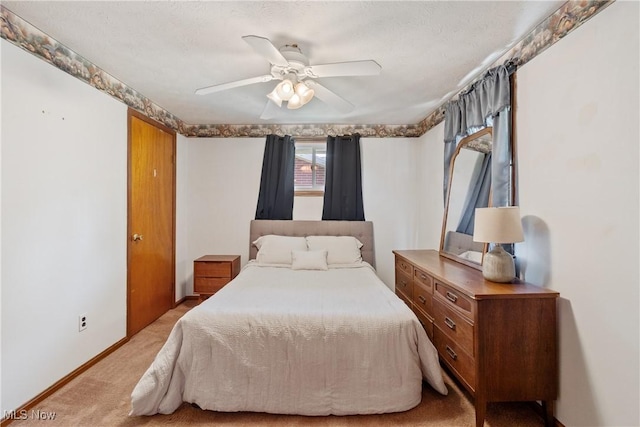 578 25th St NW, Massillon, OH 44647 - bedroom featuring light colored carpet and ceiling fan