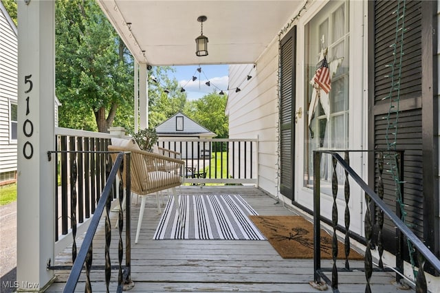 5100 Edenhurst Rd, Lyndhurst, OH 44124 - view of wooden porch