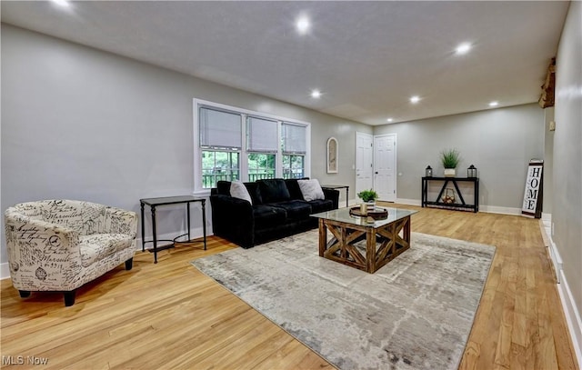 8171 Pheasant Ave NW, North Canton, OH 44720 - living room with recessed lighting and wood finished floors